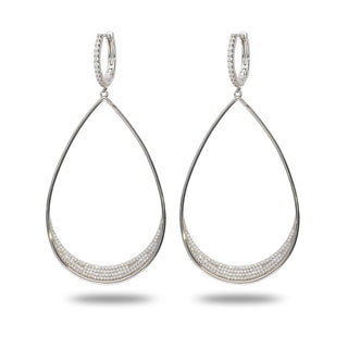 Orecchini Fabiani Pendenti in Argento 925 con Zirconi