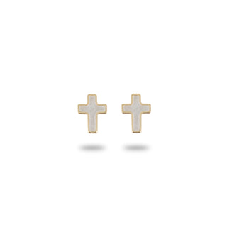 Orecchini Fabiani in oro giallo 18Kt a croce - Fabiani Gioiellerie