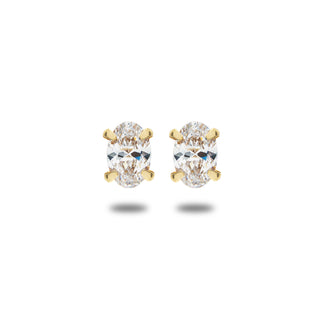 Orecchini Fabiani punto luce ovali in oro giallo 9Kt