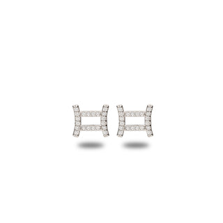 Orecchini Fabiani con segno zodiacale Gemelli in argento 925 - Fabiani Gioiellerie