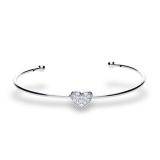Bracciale rigido Fabiani con cuore