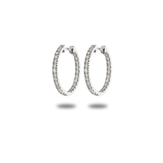 Orecchini Fabiani a cerchio con diamanti