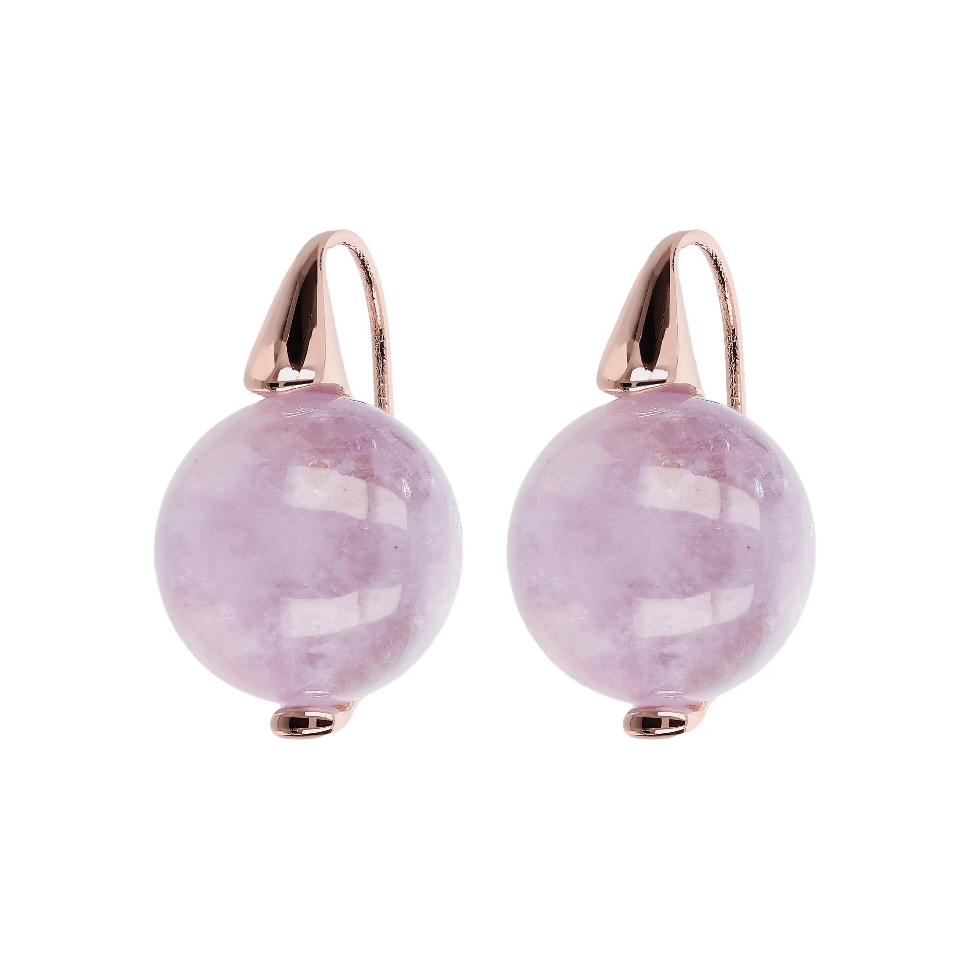Orecchini Pendenti A Cerchio Con Pallina - Tono Argento - 55mm Di Lunghezza - Ganci A Lobo - Eleganti E Leggeri