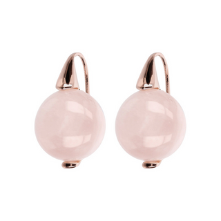 Orecchini Pendenti con Sfera in Pietra Naturale