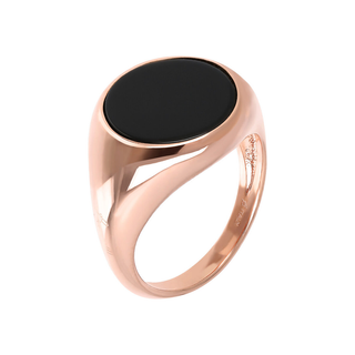 Anello Chevalier Piccolo con Pietra Naturale Piatta