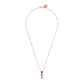 Collana Tre Cuori Graduati in Cubic Zirconia - Fabiani Gioiellerie