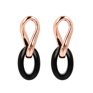 Orecchini Pendenti Ovali con Pietra Naturale - Fabiani Gioiellerie