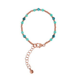 Bracciale con Piccole Bead e Pietre Naturali Sfaccettate