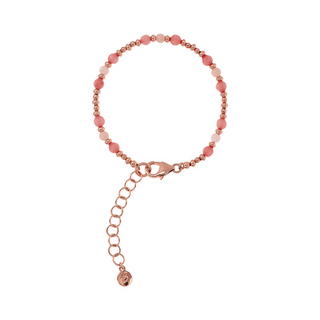 Bracciale con Piccole Bead e Pietre Naturali Sfaccettate