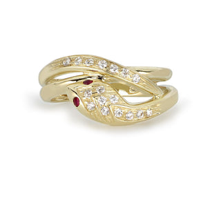 Anello Fabiani serpente in oro giallo 9Kt - Fabiani Gioiellerie