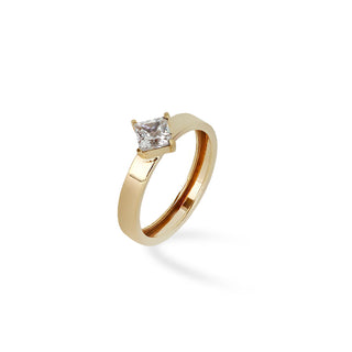Anello Fabiani solitario in oro giallo 9Kt - Fabiani Gioiellerie