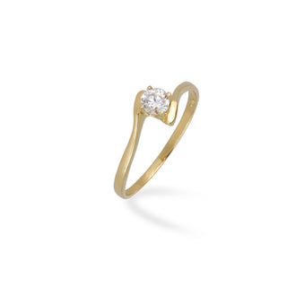 Anello Fabiani solitario con zircone taglio brillante - Fabiani Gioiellerie