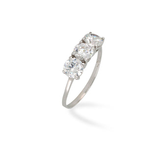 Anello Fabiani trilogy con zirconi taglio brillante - Fabiani Gioiellerie