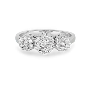 Anello Fabiani trilogy con diamanti taglio brillante 0,80ct - Fabiani Gioiellerie