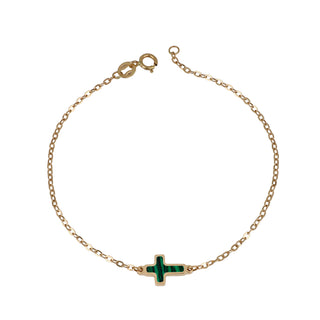 Bracciale Fabiani in oro giallo 18Kt con croce - Fabiani Gioiellerie