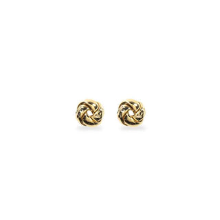 Orecchini Fabiani con nodo intrecciato in oro giallo 9Kt - Fabiani Gioiellerie