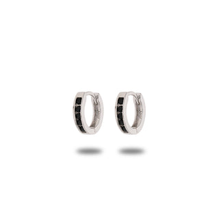 Orecchini Fabiani cerchietto in argento 925 con zirconi - Fabiani Gioiellerie