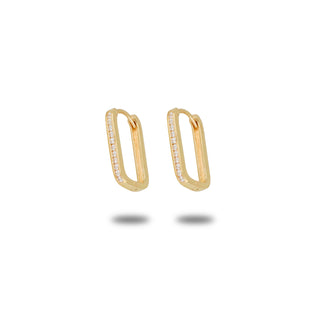 Orecchini Fabiani in oro giallo 9Kt con zirconi - Fabiani Gioiellerie