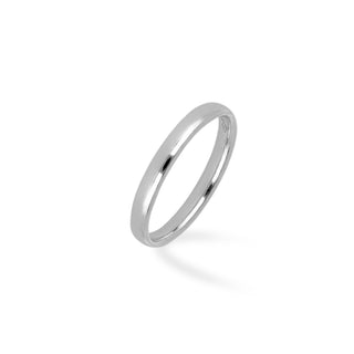 Anello Fede Fabiani comoda in oro bianco 18Kt - Fabiani Gioiellerie
