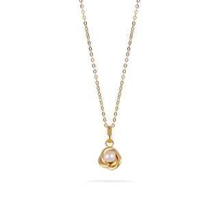 Collana Fabiani in oro giallo 9Kt con ciondolo e perla - Fabiani Gioiellerie