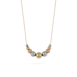 Collana Fabiani in oro giallo, bianco e rosa 18Kt - Fabiani Gioiellerie