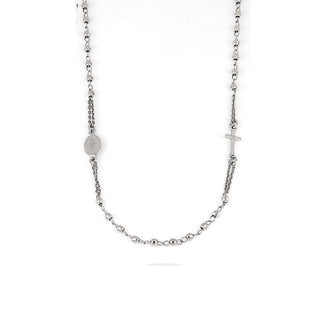 Collana Fabiani rosario in argento 925 rodiato - Fabiani Gioiellerie