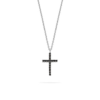 Collana Fabiani in oro bianco 18Kt con diamanti neri taglio brillante - Fabiani Gioiellerie