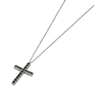 Collana Fabiani in oro bianco 18Kt con diamanti neri taglio brillante - Fabiani Gioiellerie