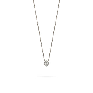 Collana Fabiani punto luce in oro bianco 18Kt con diamante taglio brillante - Fabiani Gioiellerie