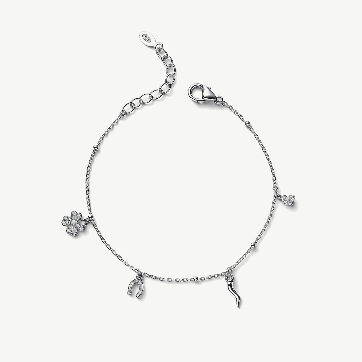 Suyi Bracciale Tennis Personalizzato Con Pietra Portafortuna – Zirconi Colorati – Regolabile – Regalo Donna