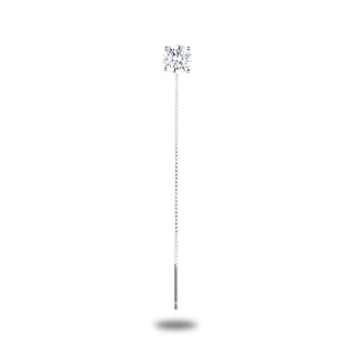 Mono orecchino Fabiani pendente in argento 925 con zircone