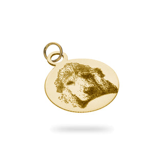 Ciondolo Love Fabiani in oro giallo 18Kt con fotoincisione