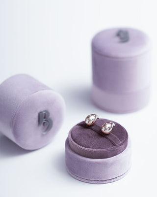 Orecchini Bubble in oro rosa 18Kt con diamanti
