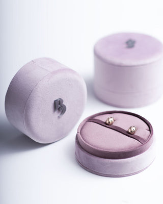 Orecchini Bubble in oro rosa 18Kt con diamanti 0,19Ct