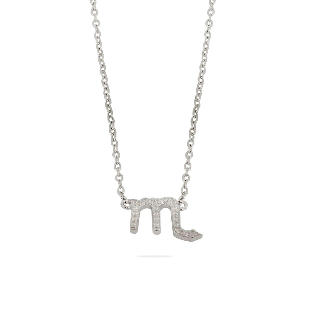 Collana Fabiani con segno zodiacale in argento e zirconi - Fabiani