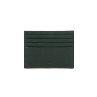 Portacarte Porsche Design Business Vitello Martellato Verde Interno Cedro