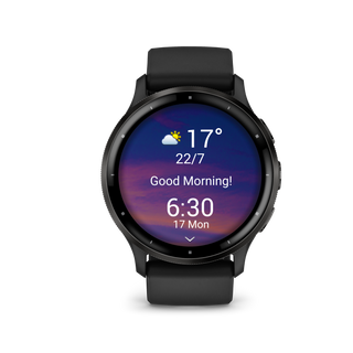 GARMIN Venu® 3 - Black &amp; Slate with Silicone Band