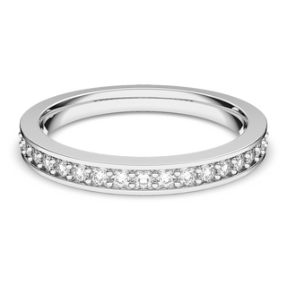 Anello Matrix, Bianco, Placcato rodio