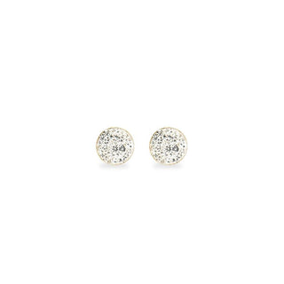 Orecchini Fabiani punto luce in oro giallo 9Kt con crystal white - Fabiani Gioiellerie