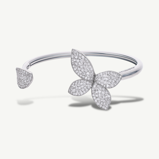 Bracciale Pasquale Bruni Foglia Giardini in oro bianco e diamanti