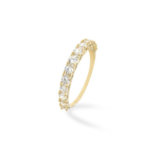 Anello Fabiani riviera con zirconi taglio brillante - Fabiani Gioiellerie