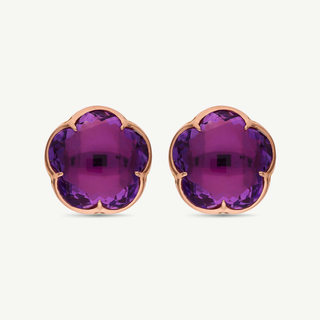 Orecchini Bon Ton Pasquale Bruni in oro rosa 18 kt con ametista