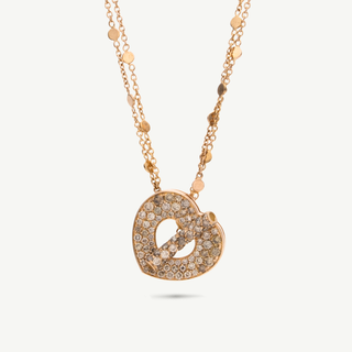 Collana Cuore Pasquale Bruni in oro rosa con diamanti