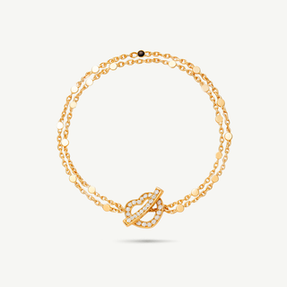 Bracciale Pasquale Bruni doppio filo in oro rosa