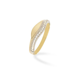 Anello Fabiani fantasia con zirconi taglio brillante - Fabiani Gioiellerie