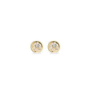 Orecchini Fabiani in oro giallo 18Kt e zircone taglio brillante - Fabiani Gioiellerie