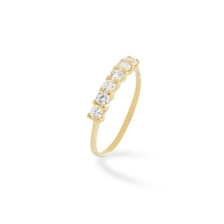Anello Fabiani riviera con zirconi taglio brillante - Fabiani Gioiellerie