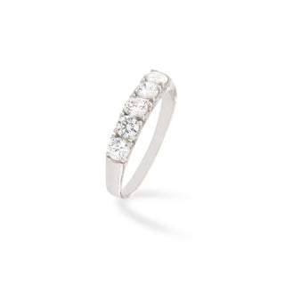 Anello Fabiani riviera con zirconi taglio brillante - Fabiani Gioiellerie
