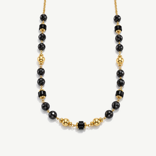 Collana con Sere Lucide e Onice Alternate