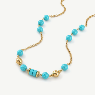 Collana con Sfere Lucide e Aulite Celeste